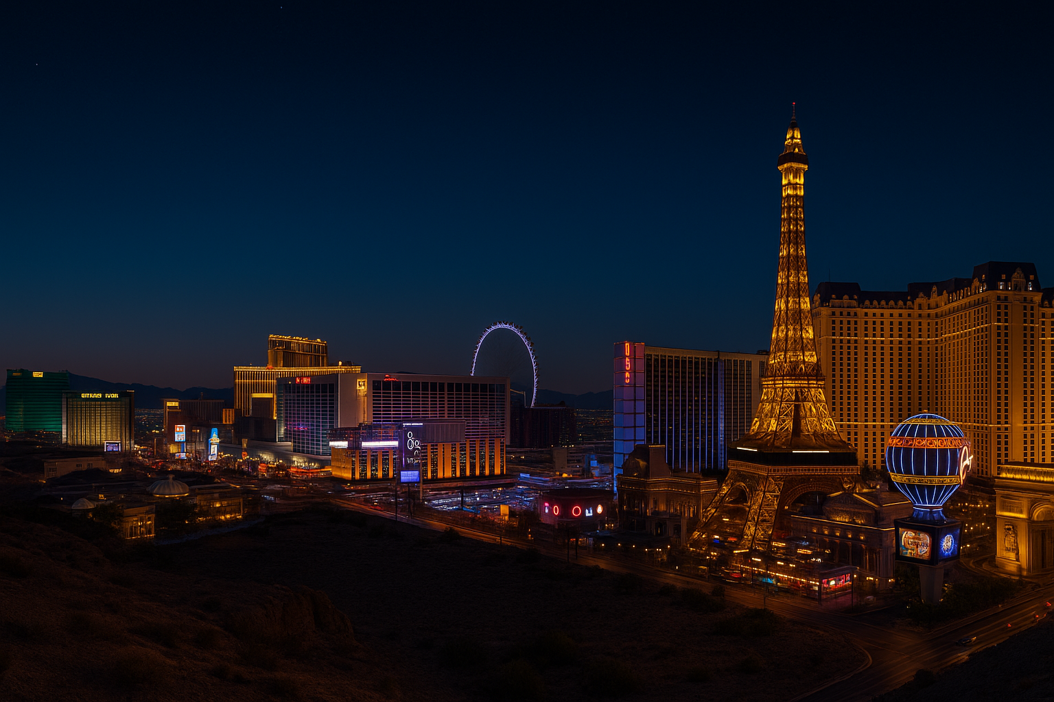 Las Vegas Strip at night